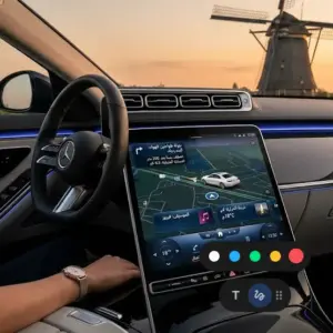 شاشة مرسيدس أندرويد (Mercedes Android Screen) - تدعم CarPlay